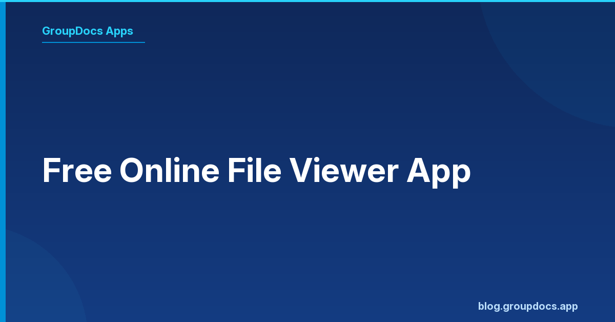 Free online file viewer app