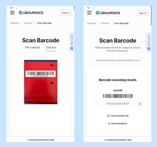 How to scan barcode online